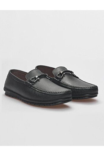 Cabani Ανδρικό Loafer με μαύρη πόρπη από γνήσιο δέρμα
