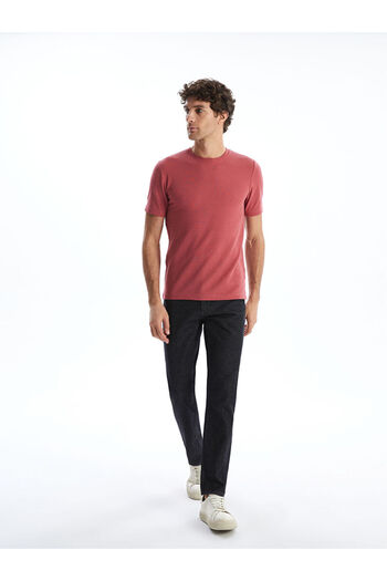 LC Waikiki Timeless Recommendations from Timeless Store |   Crew Neck Short Sleeve Men's Textured T-Shirt