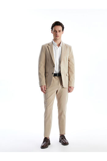 LC Waikiki Beige Slim Fit Men's Blazer Jacket