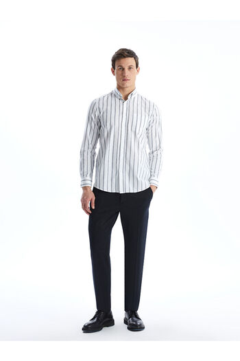 LC Waikiki LCW Regular Fit Long Sleeve Striped Men's Shirt