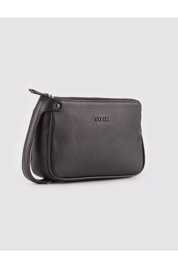 Cabani Genuine Leather Black Handbag