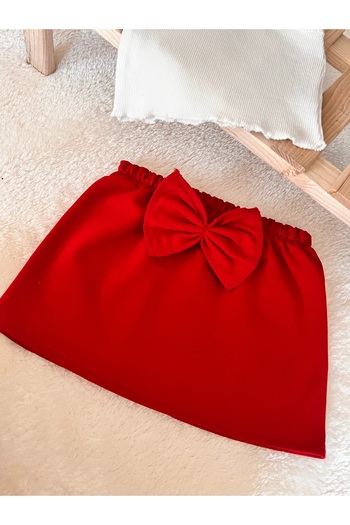BAHNUR Single Sleeve Crop Skirt and Top Set - Baby Kids Summer Suit
