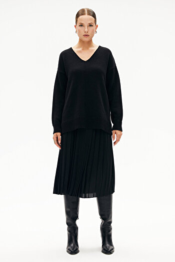 W Collection SİYAH TRİKO KAZAK