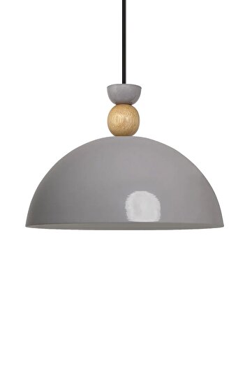 Bamyum Yimpi Küchenlampe Hängend Vintage Ø30 cm, Hängelampe Küche Grau