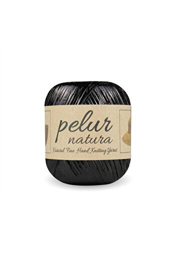 Prestij Boncuk Μαύρη Aren Μεταλλική τσάντα Raffia και κλωστή πλεξίματος χόμπι