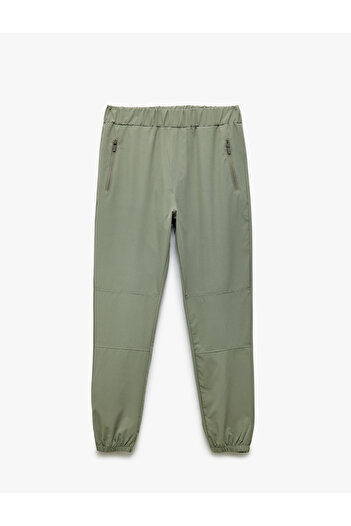 Koton Fermuarlı Cep Detaylı Beli Lastikli Paraşüt Kumaş Jogger Spor Eşofman Altı