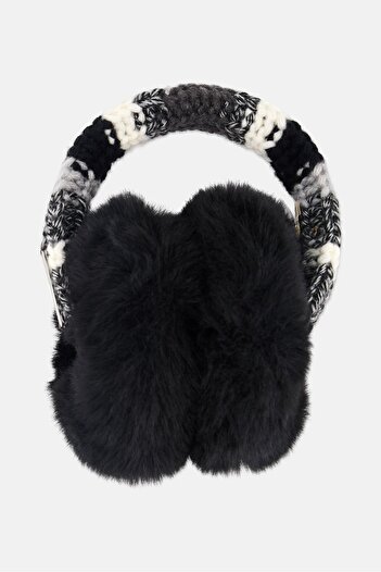 Michael Kors Kids Girl Faux Fur Earmuff, Black