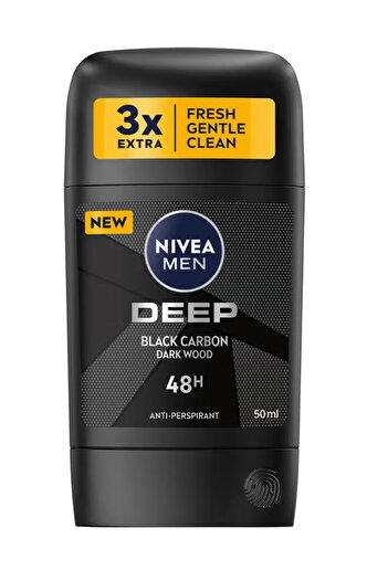 NIVEA Deep Black Carbon Dark Wood Anti perspirant Stick 50 ml