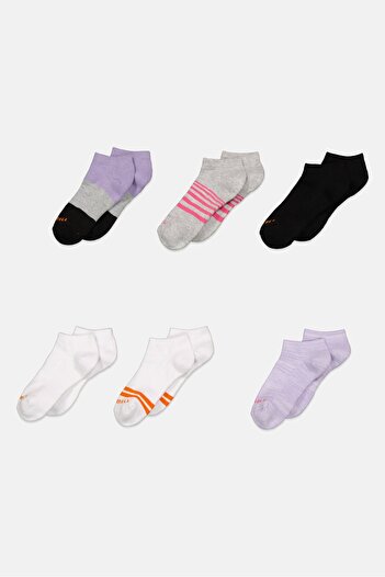 Merrell Women 6 Pair Textured Socks, Black