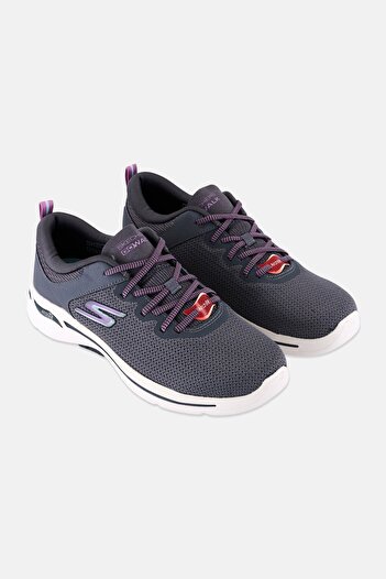 SKECHERS Women Go Walk Lace Up Outdoor Shoes, Grey