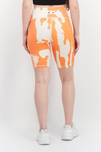 adidas Women Sportswear Fit Training Short Tights, Orange