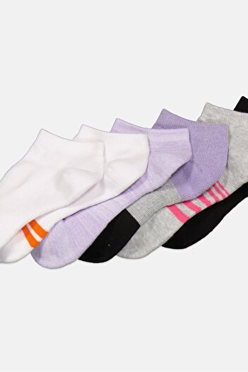 Merrell Women 6 Pair Textured Socks, Black