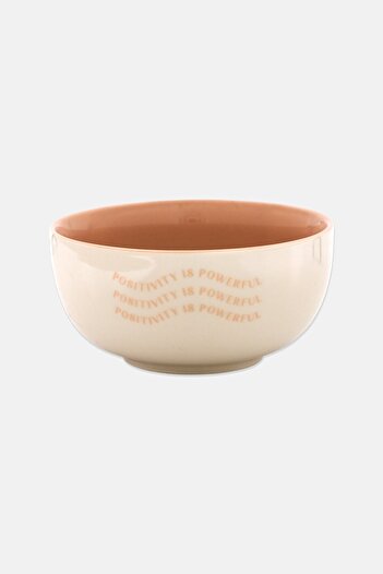 Muy Mucho 1 Pcs Tow Tone Bone Bowl, Cream