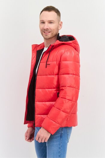 Hugo Boss Men Brand Logo Puffer Jackets, Black