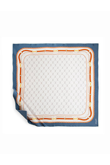 Pierre Cardin Indigo Silk Scarf 50307816 -Vr028
