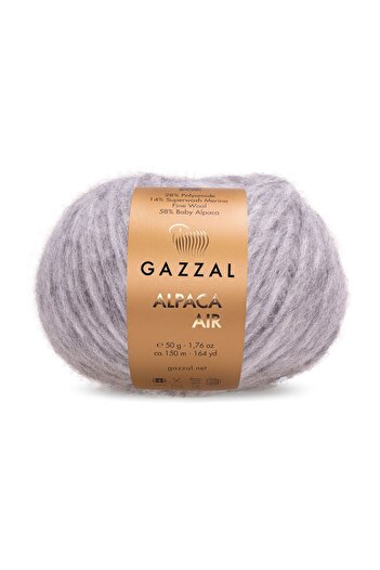 Gazzal Alpaca Air %58 Baby Alpaka İpliği - Yumuşak, Hafif ve Doğal Kışlık Örgü İpliği 50g/150m
