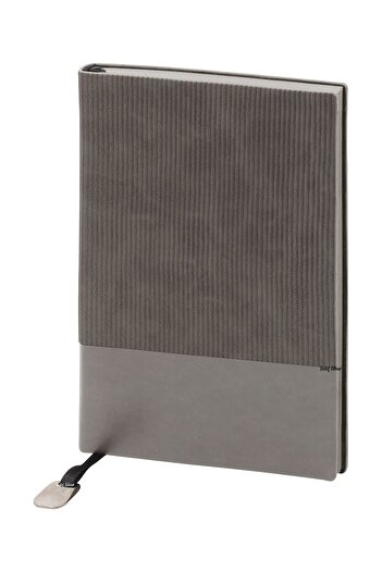 SEDEF SİLVER Soft Cover Stylish A5 Office Business Note Student Notebook Souvenirs Faux Leather Lined Agenda Notebook
