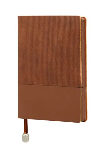 SEDEF SİLVER Soft Cover Stylish A5 Office Business Note Student Notebook Souvenirs Faux Leather Lined Agenda Notebook