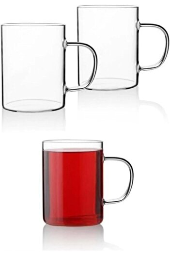 STOREMAX Goldwhirl Life 3-Pack Fire-Resistant Glass 200 ml Mug Mit1014 Trendflash 467437