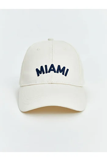 LC Waikiki LCW ACCESSORIES Text Embroidered Women's Cap Hat