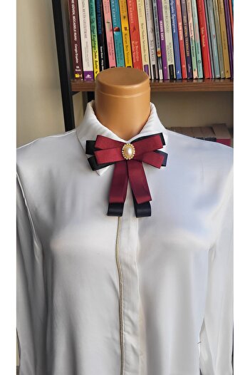 LO ADORO Cravată pentru femei Papion pentru femei Broșă pentru guler Accesoriu pentru guler
