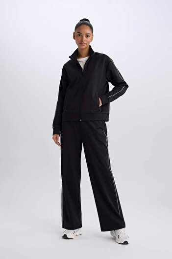 DeFacto Defactofit B3987 - Wide Leg and Elastic Waist Pique Sweatpants