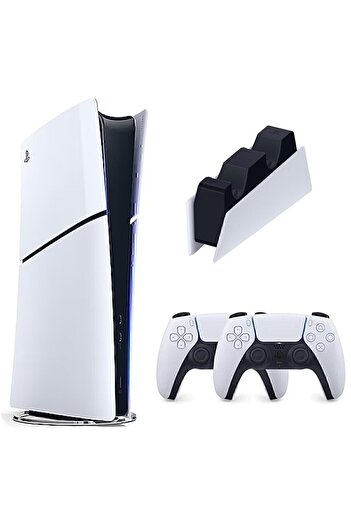 Sony PLAYSTATİON 5 1TB SLİM DİGİTAL İTHALATÇI GARANTİLİ + 2.DUALSENSE + ŞARJ İSTASYONU