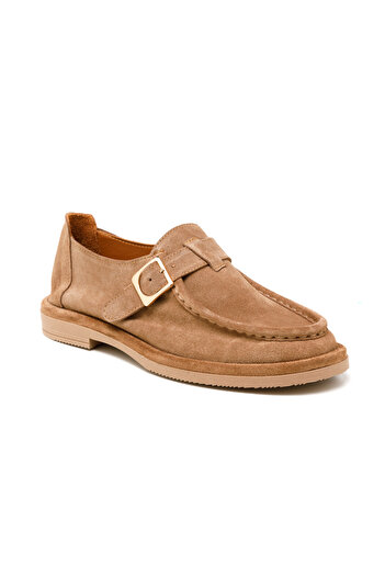 John May Women / Girls Oxford Classic Rc-25Y-001-R40228 John May 239-Suede and Tobacco