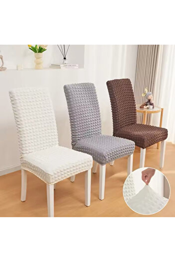 ÖZMAKAN Chair Cover Without Wrapped Skirt, Cover 6 Pcs