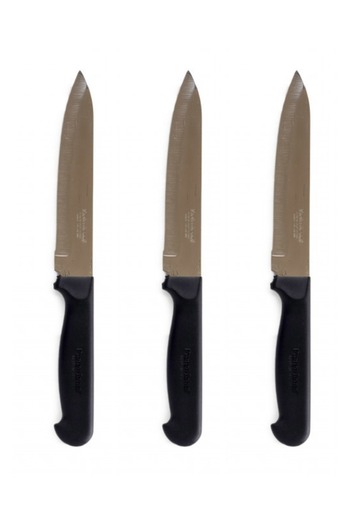 HIC Stainless Steel Slicing Knife Set 3 Piece Size 5 Inch