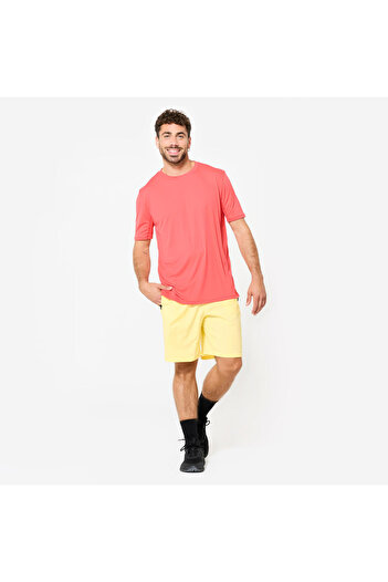 Decathlon Ανδρικό αθλητικό μπλουζάκι με κοντό μανίκι Domyos - Ροζ