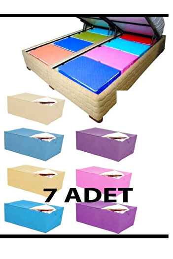 everart 7 Pieces of Storage Sofa Bed Base Storage 62x37x24 Cm Pillow Quilt Clothing Organization Carrying Goods