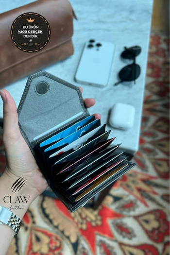 clawleather Шкіряний акордеон для візиток