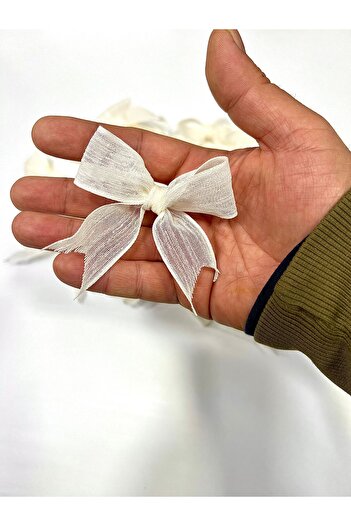 Nikah Şekeri Market 25 Pieces Nopeli Ribbon Linen - Ready Decorate Gift, for Engagement and Wedding