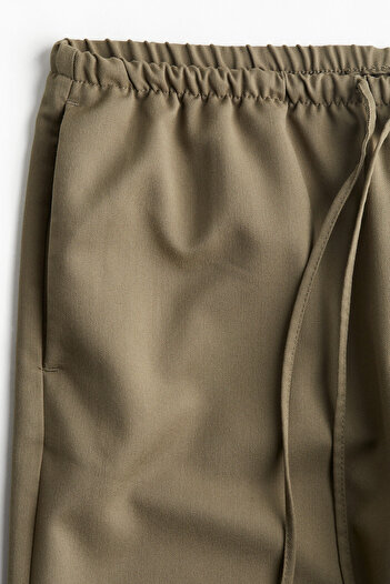 H&M Büzgü Bağlı Gabardin Pantolon