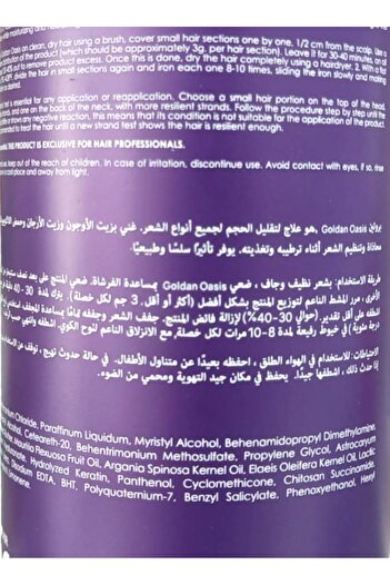 Golden Goldan Oasis Therapy 6×1 Hair Botox Hair Therapy Glossy Hair Liss Hair Filter Hair Shiny Hair 1 L