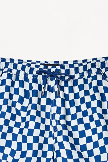 Bershka Regular fit printed swimming trunks