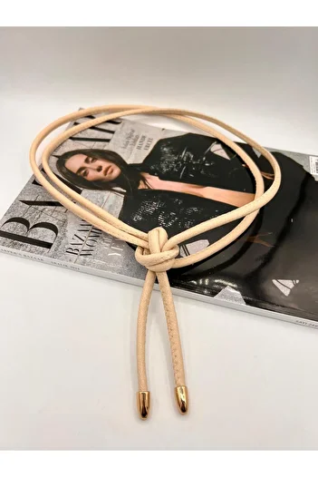 MODAM HİFA Tie-Up Lanyard Women's Belt Rope Belt Trouser Belt Dress Belt Shirt Belt Coat Belt