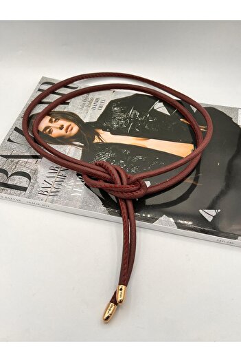 MODAM HİFA Tie-Up Rope Belt Women's Belt Trouser Belt Dress Belt Shirt Belt Coat Belt
