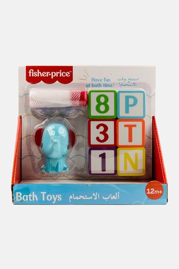 FISHER PRICE Bath Toys Letters And Number Squirter, Red Combo