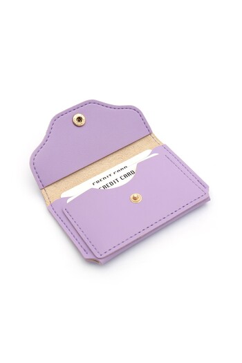 Womancraft Women's Card Holder Wallet Lilac Card Compartment Accessory