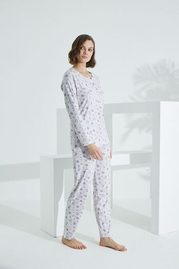 Evia Angelique %100 Pamuk Uzun Kol Kadın Pijama Takımı 21506