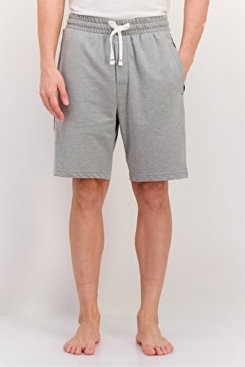 Tommy Hilfiger Men Heather Drawstring Pajama Shorts, Grey
