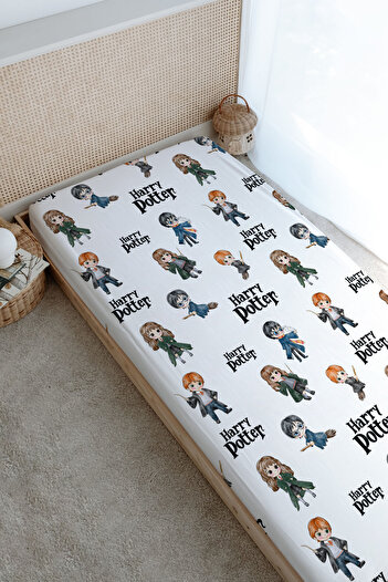 Tuğba Kuğu Printed Flat Sheet - Cartoon Series - Harry Potter