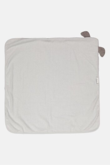 RENE ROFE Toddlers Boy Hooded Towel 76 x 76 cm, Grey