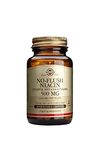 Solgar No Flush Niacin 500Mg 50 Capsules