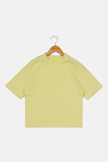 Tchibo Kids Boy Round Neck Short Sleeve T-Shirts, Green
