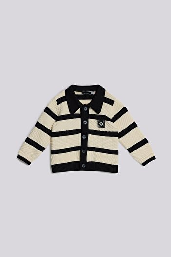 GB Baby BG Store سترة مخططة للأطفال الرضع