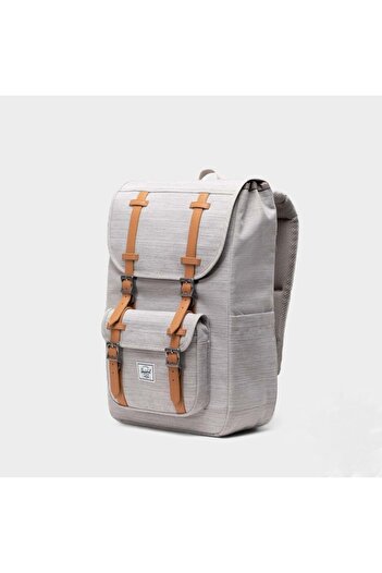 Herschel Supply Co. Mestský šedý ruksak Herschel Little America™ Mid Backpack Light Grey Crosshatch