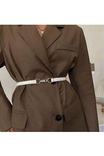 MODAM HİFA With Mechanism Adjustable Size Women Belt Trouser Belt Dress Belt Shirt Belt Coat Belt